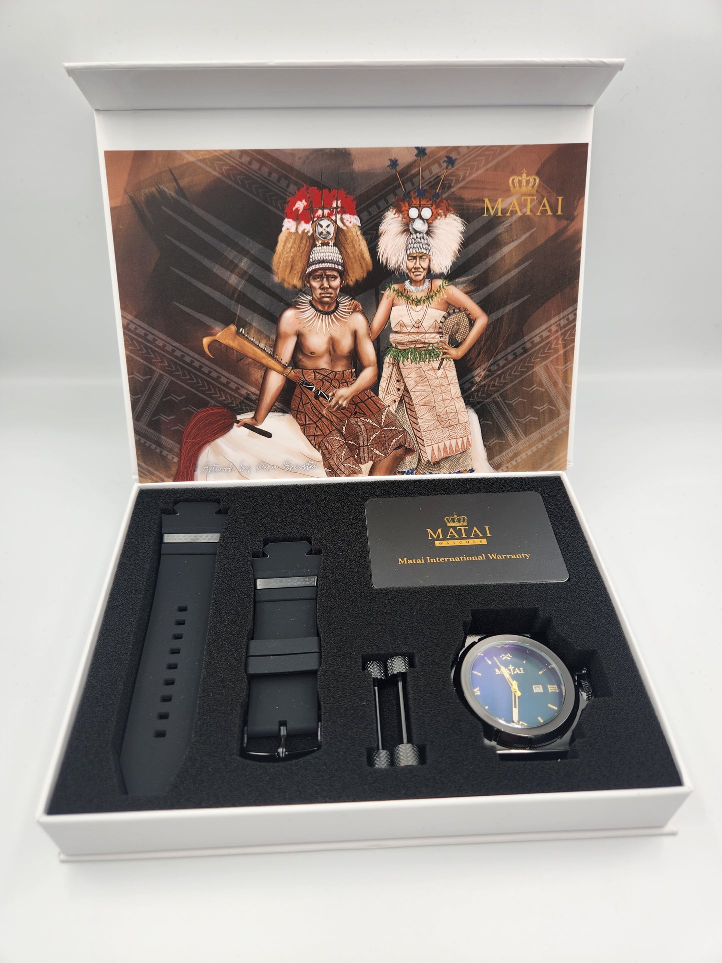 Matai - Black Series / Green Genesis G3 Watch