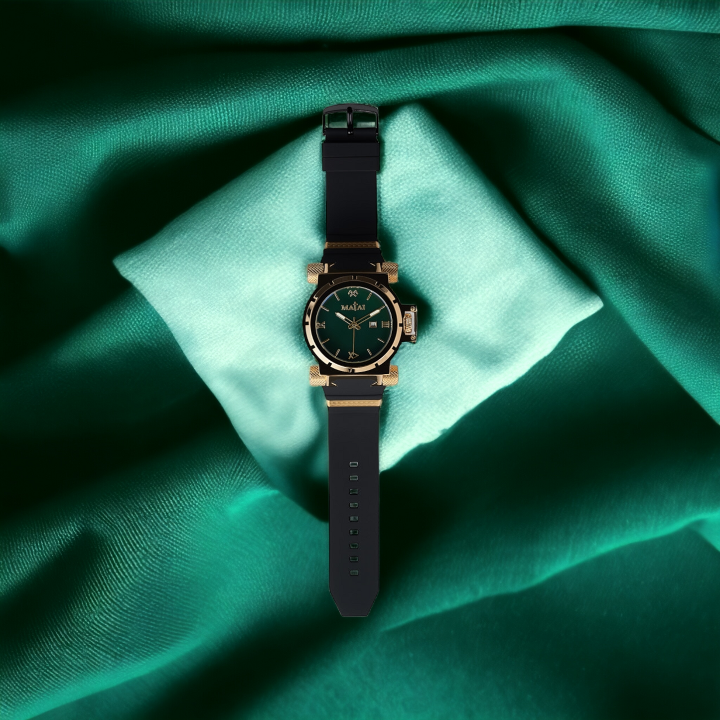 Matai - Gold / Green Genesis G3 Watch
