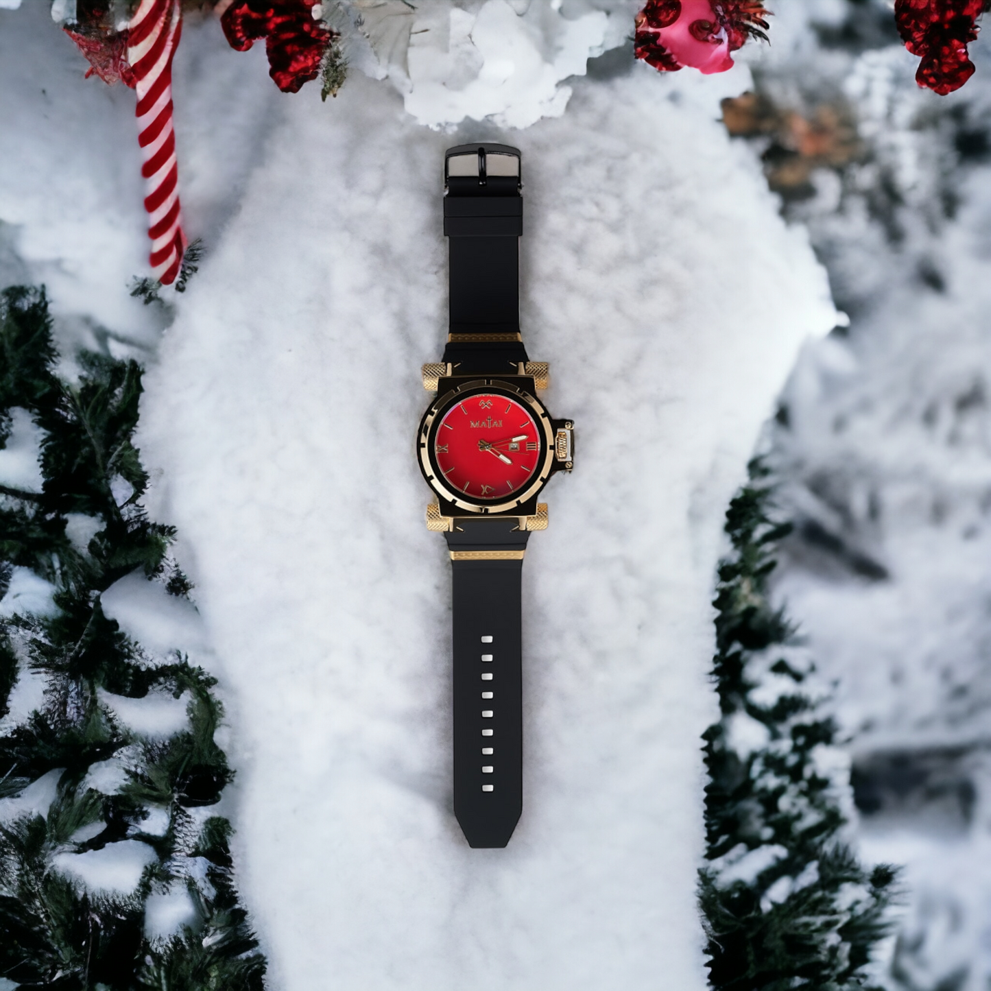 Matai - Gold / Red Genesis G3 Watch