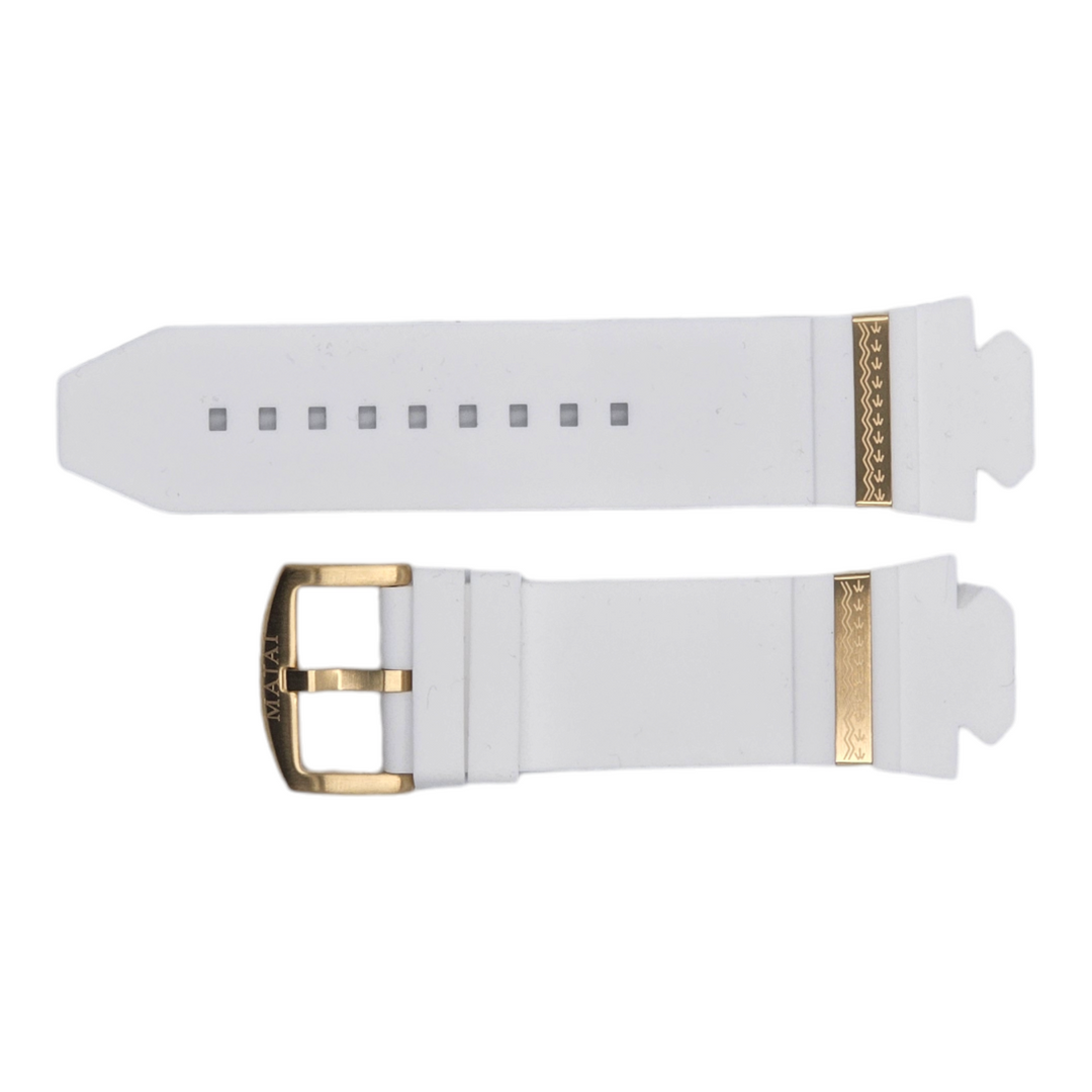 MATAI - G4 SX & Genesis Watch Strap - White | Gold