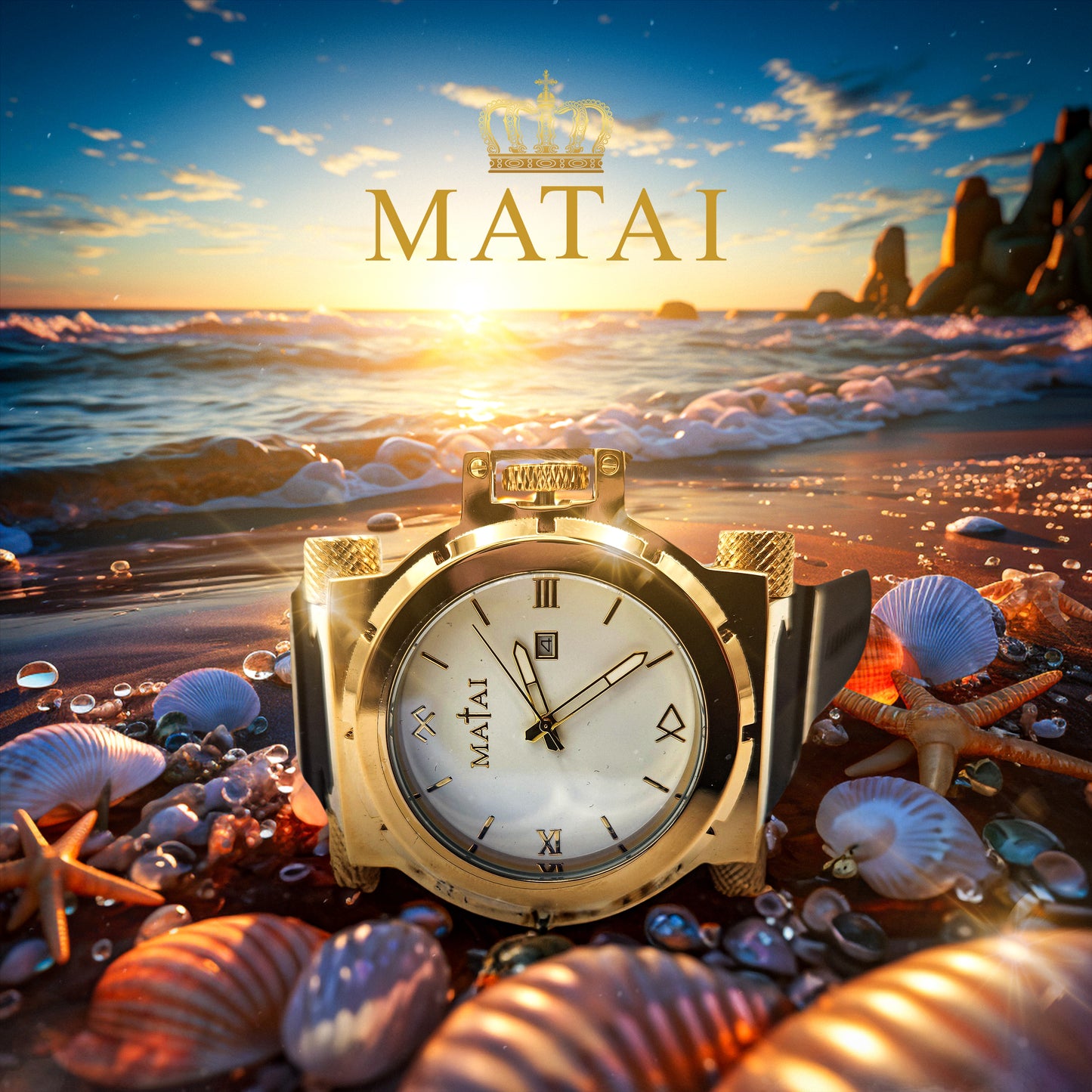 Matai - Gold / White Genesis G3 Watch