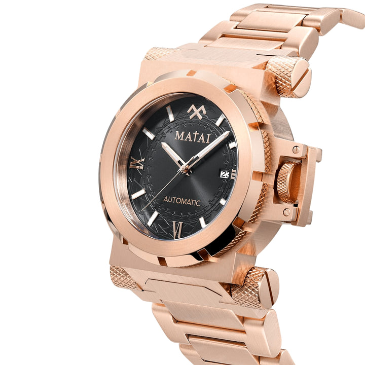 MATAI | Genesis G4 SX One | Automatic | Steel Strap | Rose Gold | Black