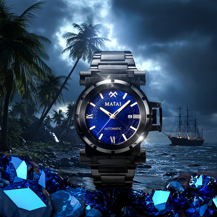 MATAI | Genesis G4 SX One | Automatic | Steel Strap | Black Series | Blue