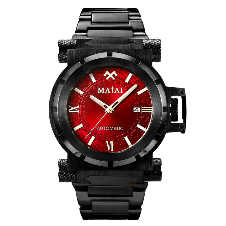 MATAI | Genesis G4 SX One | Automatic | Steel Strap | Black Series | Red