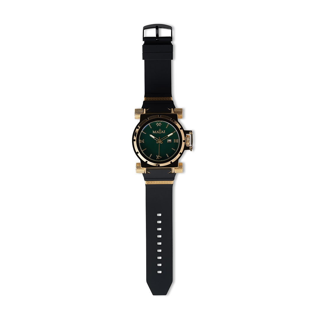 Matai - Gold / Green Genesis G3 Watch