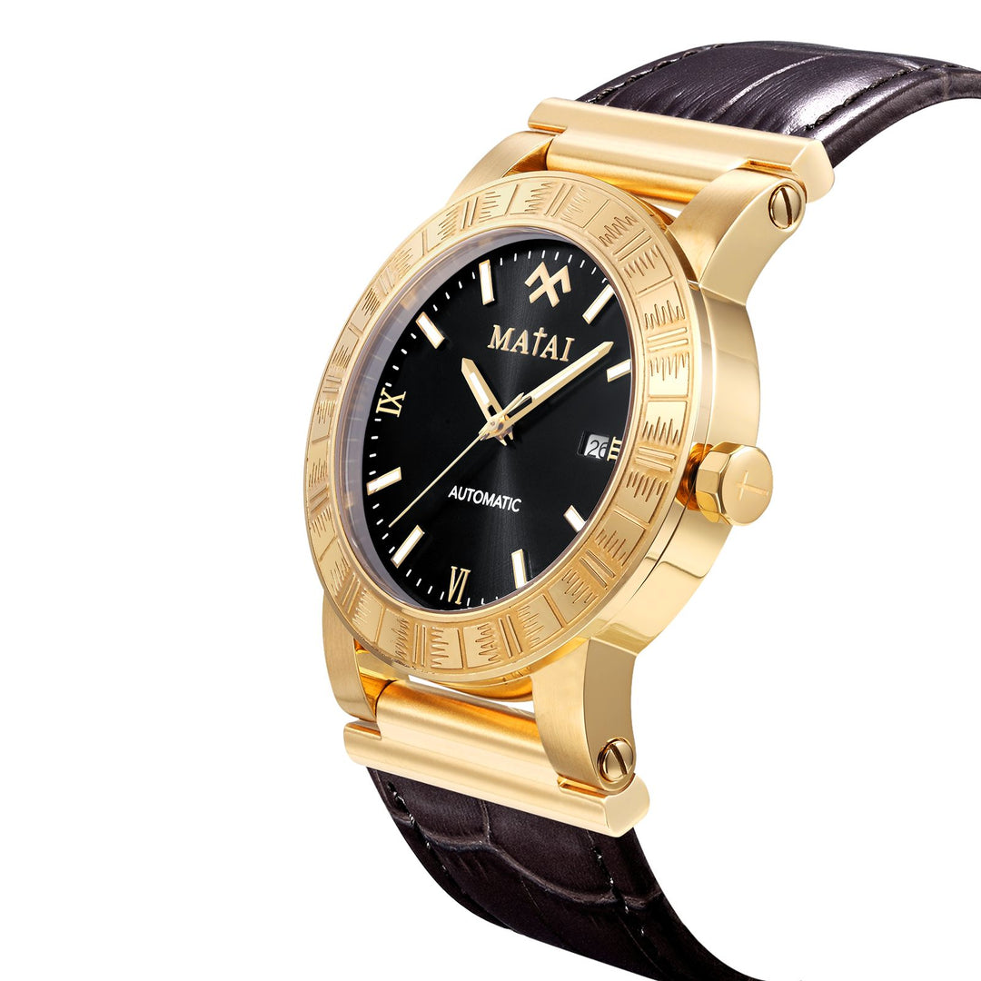 MATAI | Malaga Automatic Watch | First Release | 2024 | Gold Case | Black Dial Original