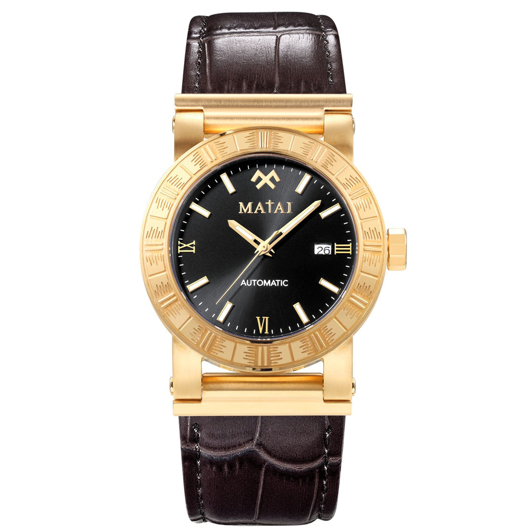 MATAI | Malaga Automatic Watch | First Release | 2024 | Gold Case | Black Dial Original