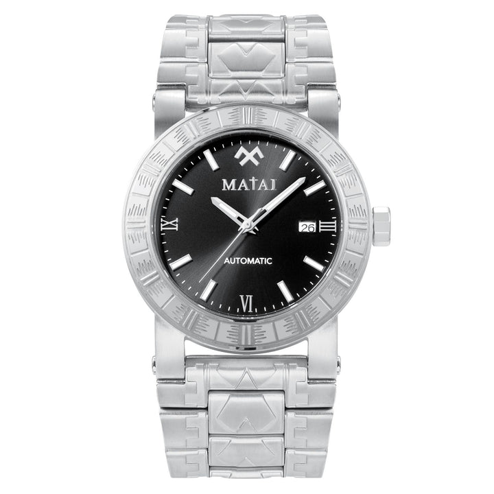 MATAI | Malaga Automatic Watch | First Release | 2024 | Silver Case | Black Dial Original