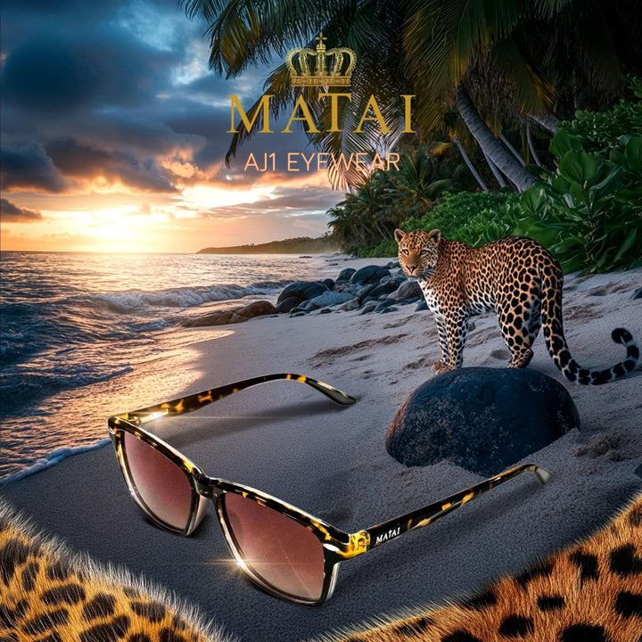 MATAI AJ1 Sunglasses - Leopard