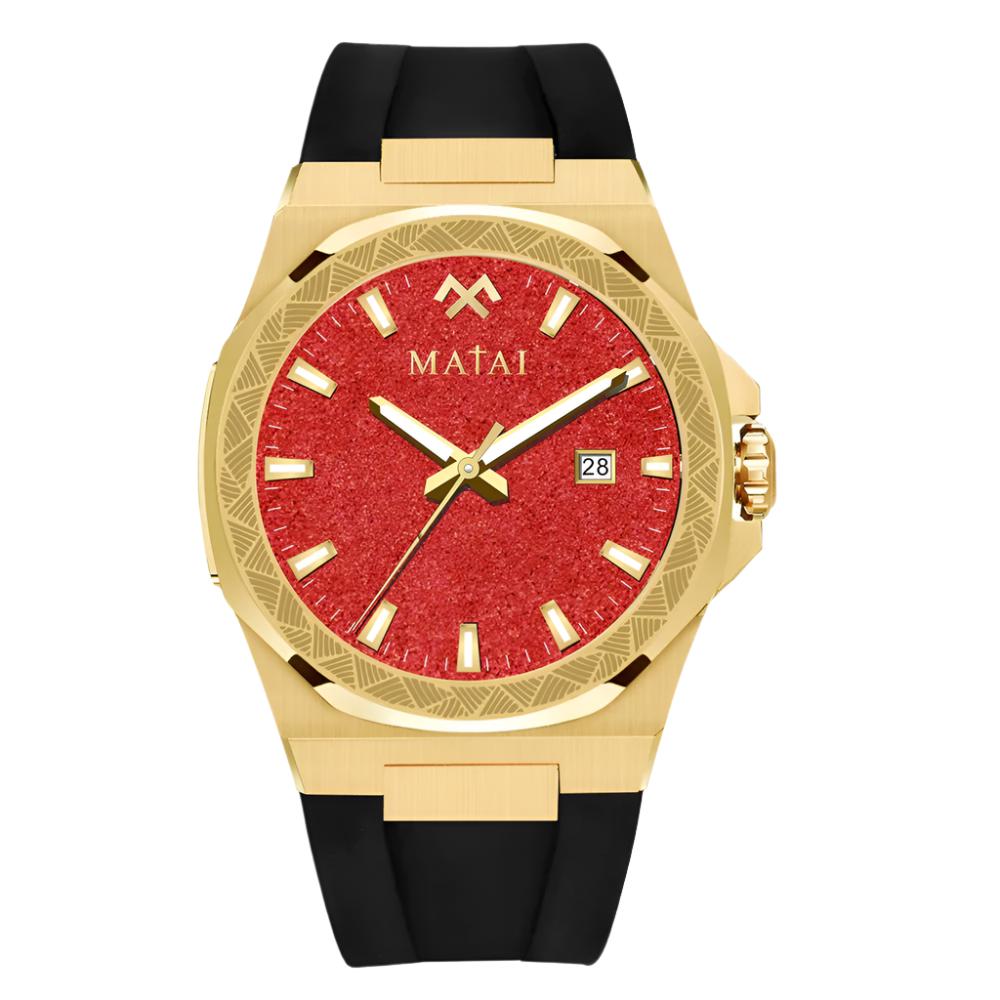 MATAI - Genesis GS1 | Gold | Red Stardust | Exclusive Watch - SHIPS BY 12TH DECEMBER