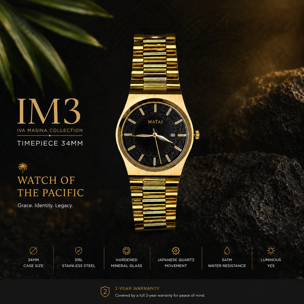 MATAI - IM3 Timepiece 34mm – Iva Masina Collection G-SHOCK 