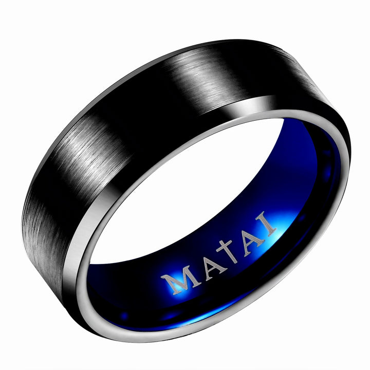 MATAI | Dark Silver Manu Blue | Manu Ring