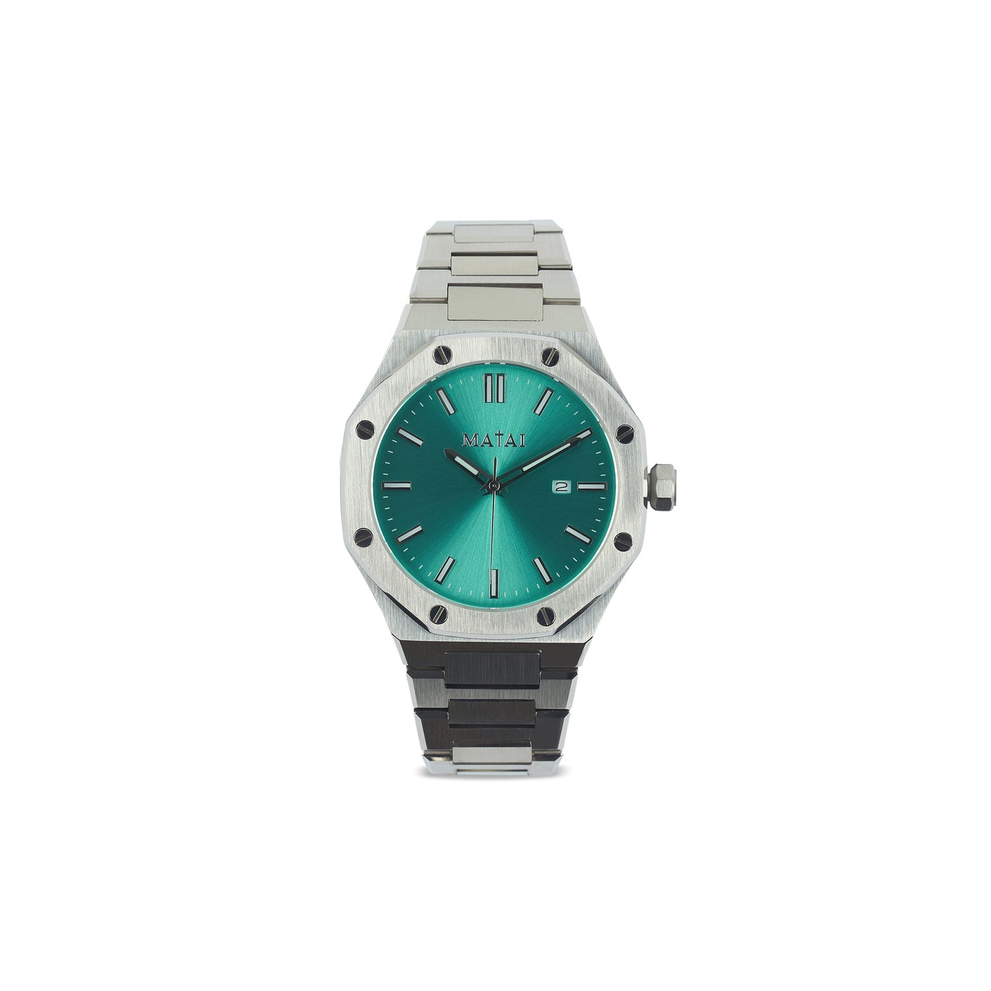 Matai - Iva Masina Collection Silver / Turquoise Watch