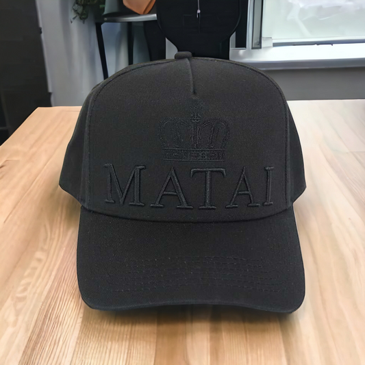 Matai - Black/Black Snapback Cap