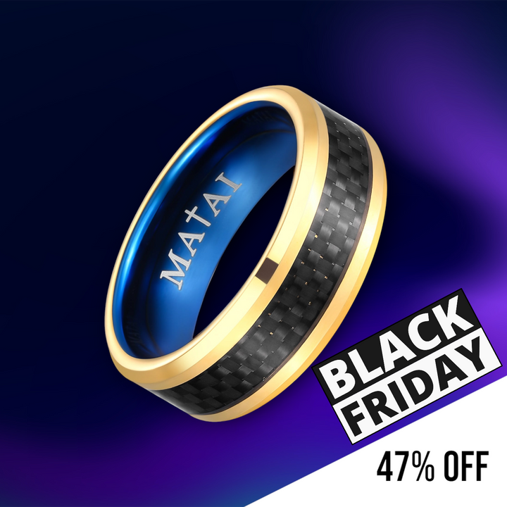 MATAI | Gold Black Mat | Unikai Ring