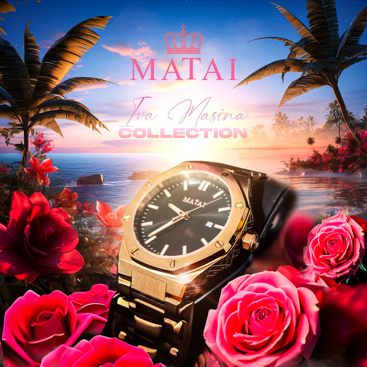 Matai - Iva Masina Collection Rose Gold / Black