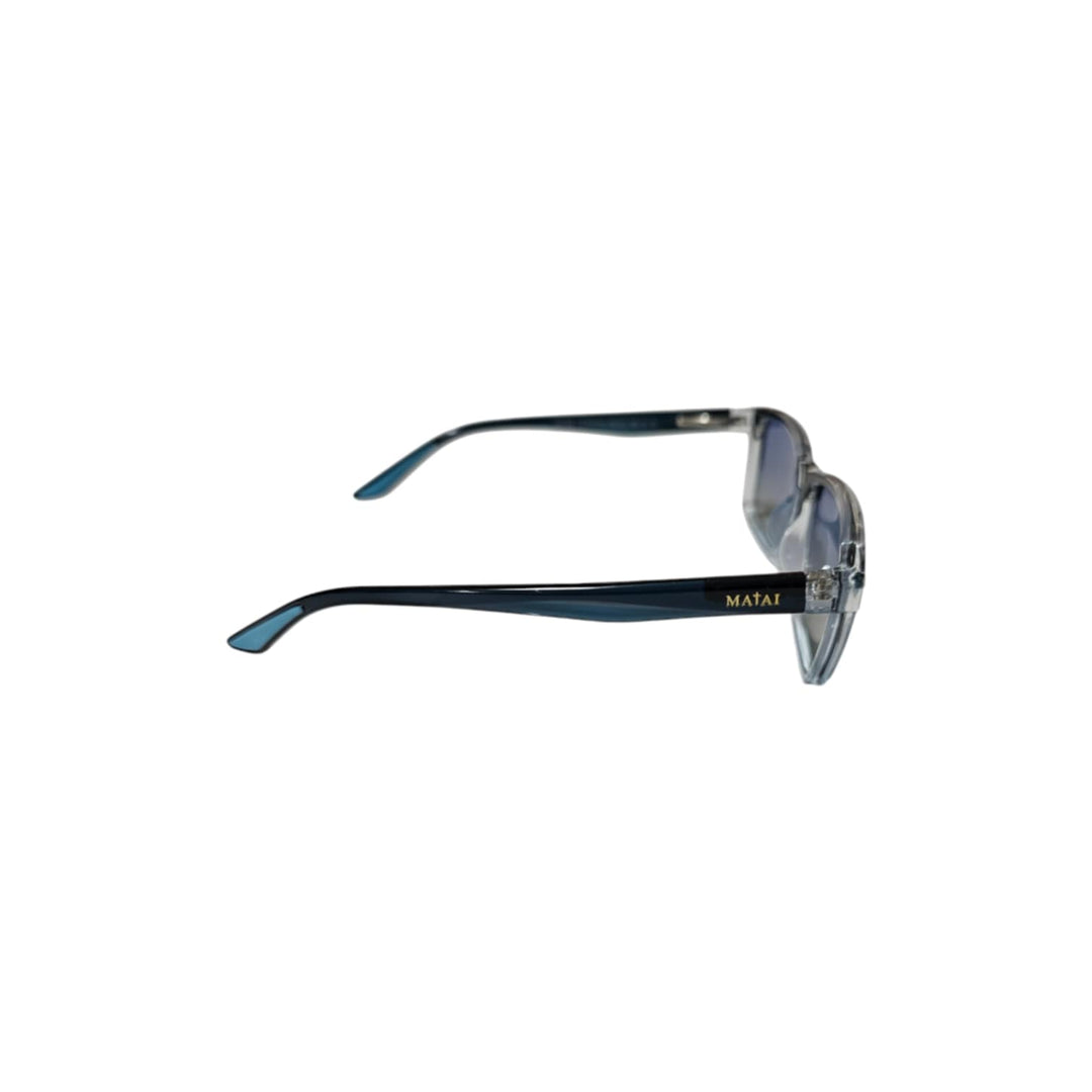 MATAI AJ1 Sunglasses - Dual Tone Black | Blue