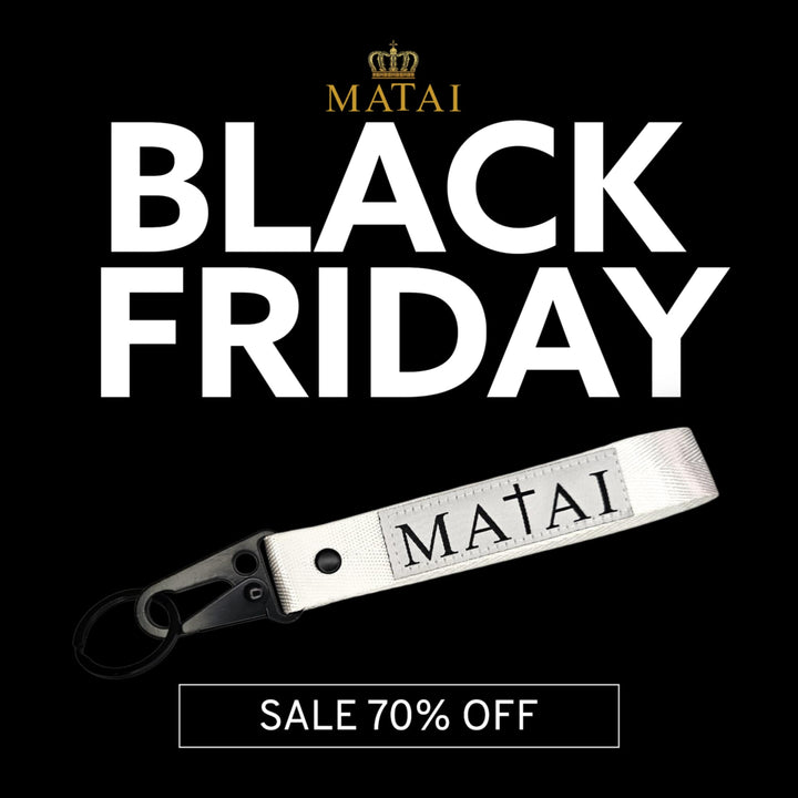 MATAI | White & Black Logo Lanyard