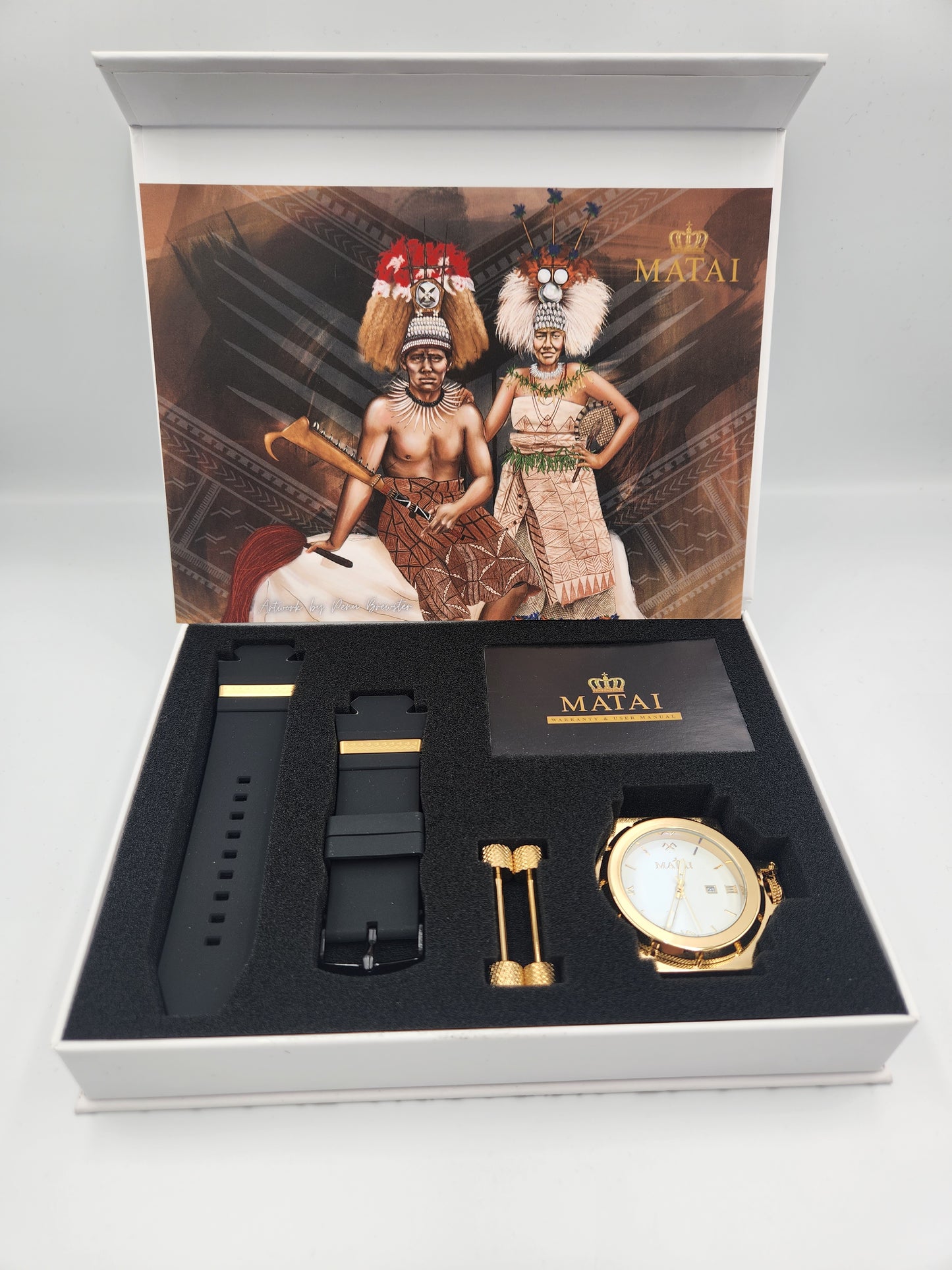 Matai - Gold / White Genesis G3 Watch
