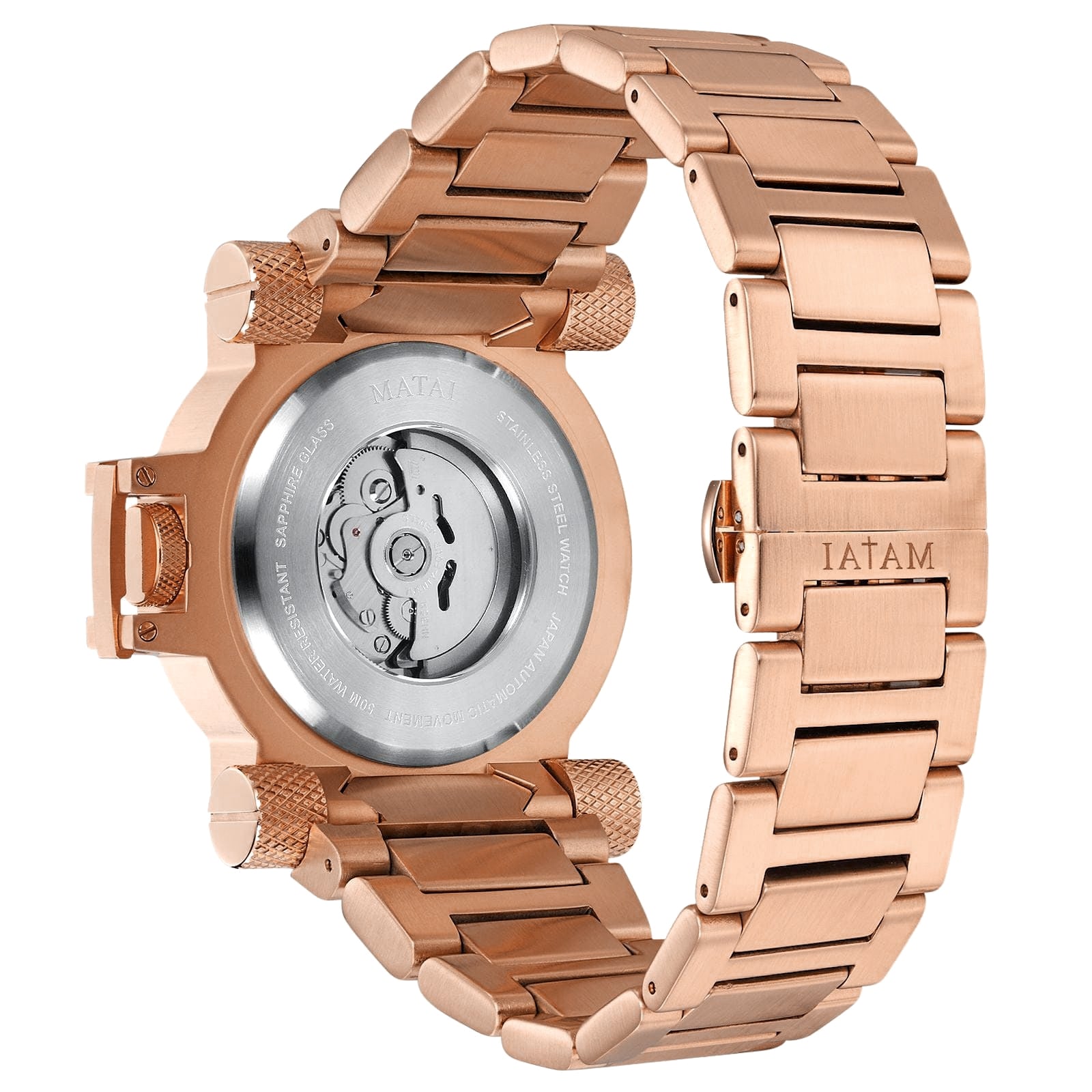 MATAI Genesis G4 SX One Automatic Rose Gold case Case & Strap, Black Dial WATCH MATAI Genesis G4 SX One Automatic Rose Gold case Case & Strap, Black Dial WATCH