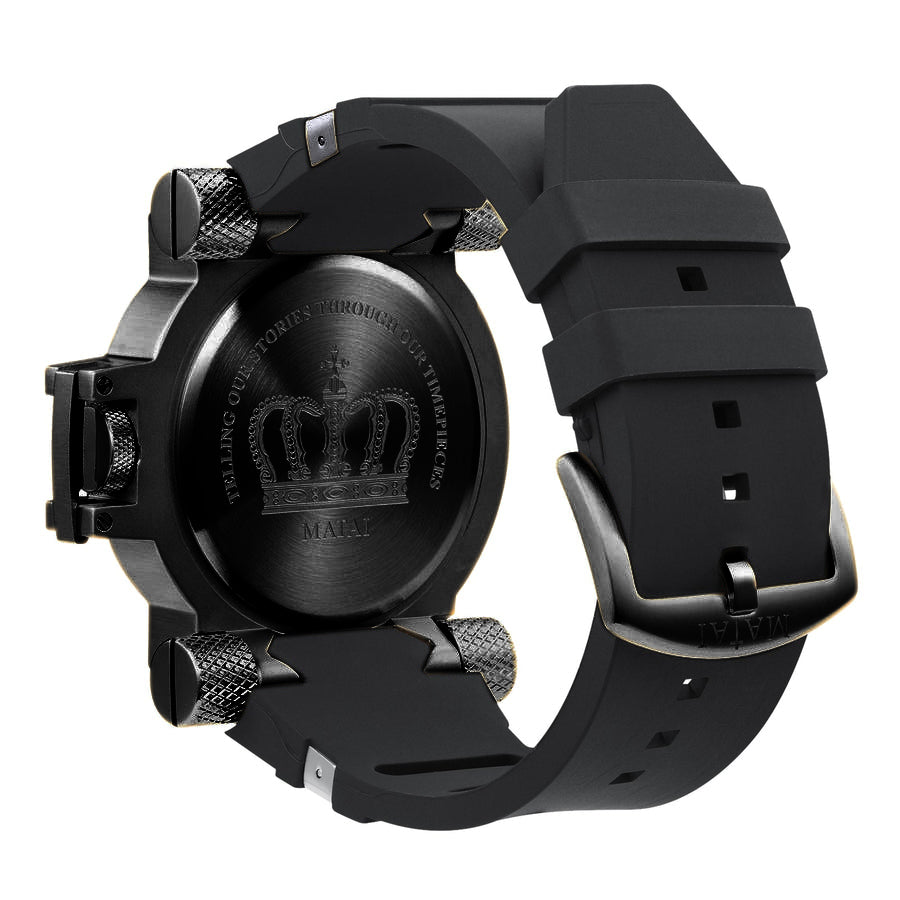 MATAI Genesis G4 Black Case, Red Dial, Black Silicone Strap WATCH MATAI Genesis G4 Black Case, Red Dial, Black Silicone Strap WATCH